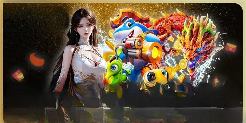 Giao diện đồ họa bắn cá ăn xu sống động tại V9Bet